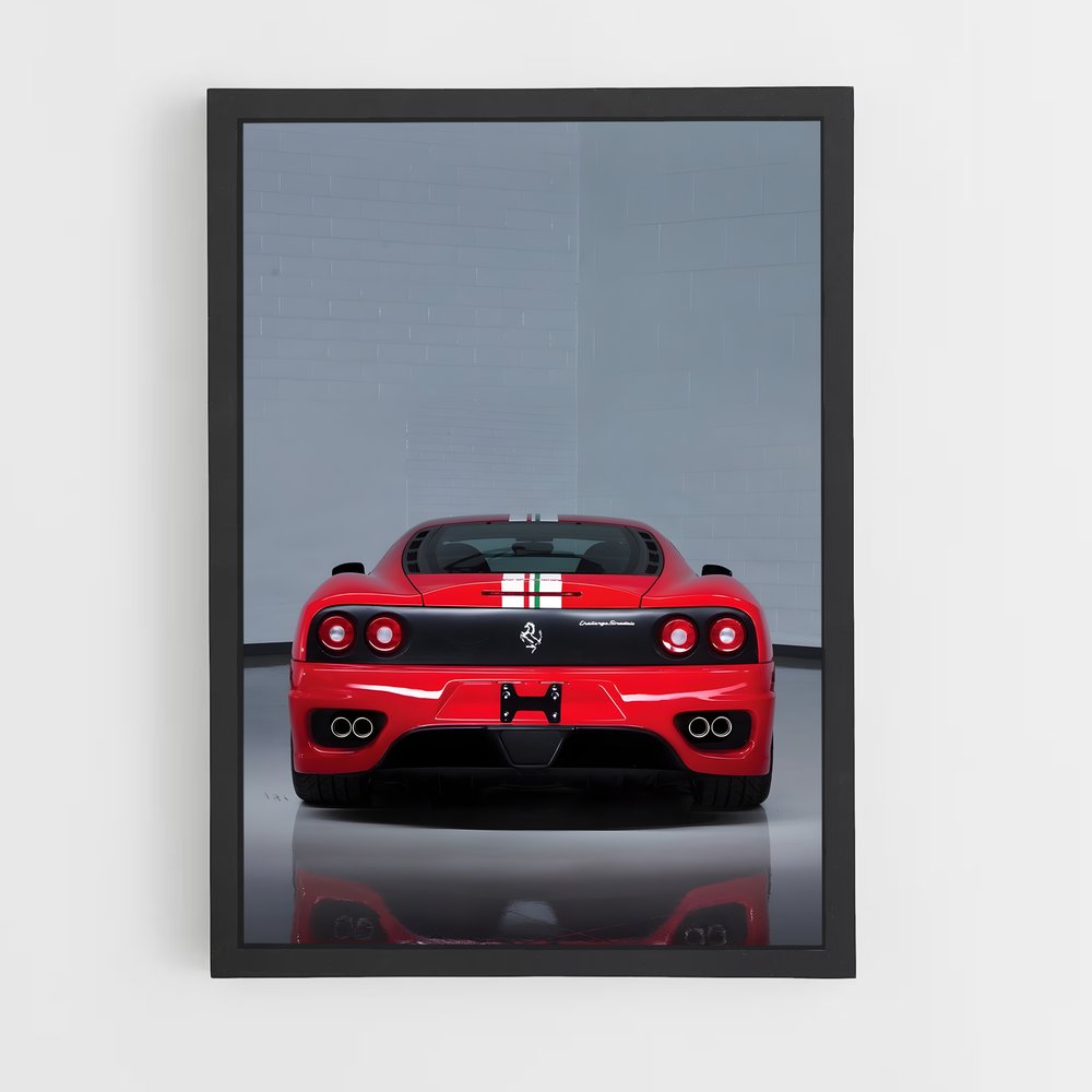 Poster La Précision Rouge – affiche Ferrari (vue 2)